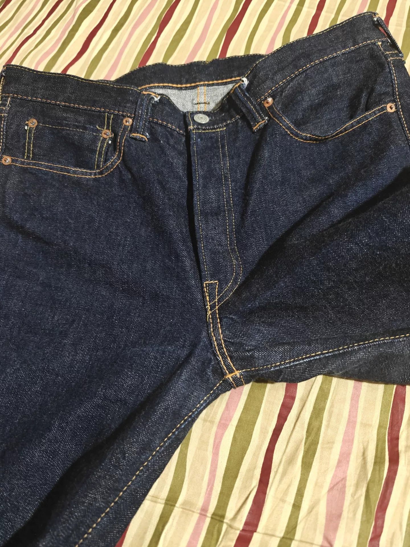Full Count & Co. FULL COUNT 1108 Slim Straight Raw Jeans Size US 35 - 3 Thumbnail