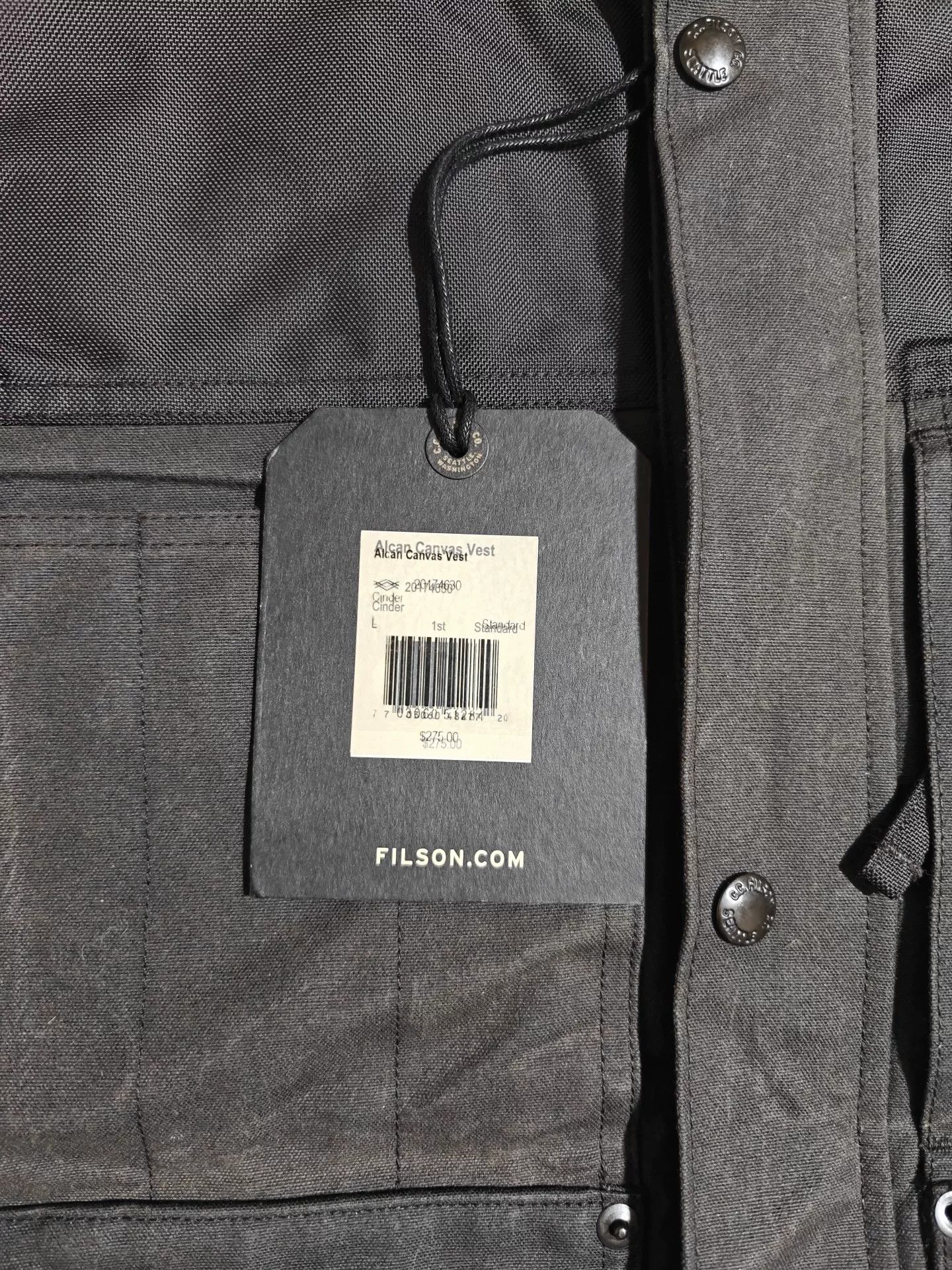 Filson Filson Alcan Canvas Vest Size US L / EU 52-54 / 3 - 4 Thumbnail