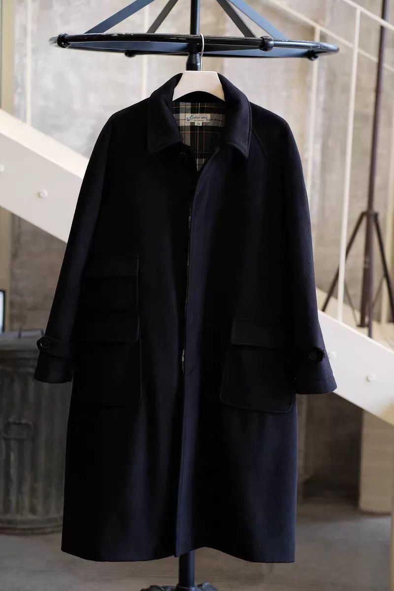 Mastercraft Union Labour Union Balmacaan Heavy Wool Trench Coat Size M / US 6-8 / IT 42-44 - 4 Thumbnail