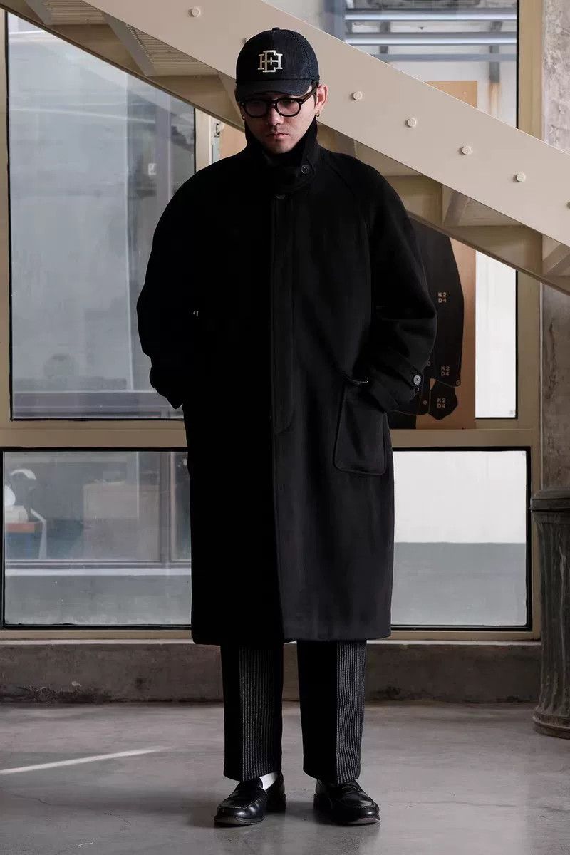 Mastercraft Union Labour Union Balmacaan Heavy Wool Trench Coat Size M / US 6-8 / IT 42-44 - 3 Thumbnail