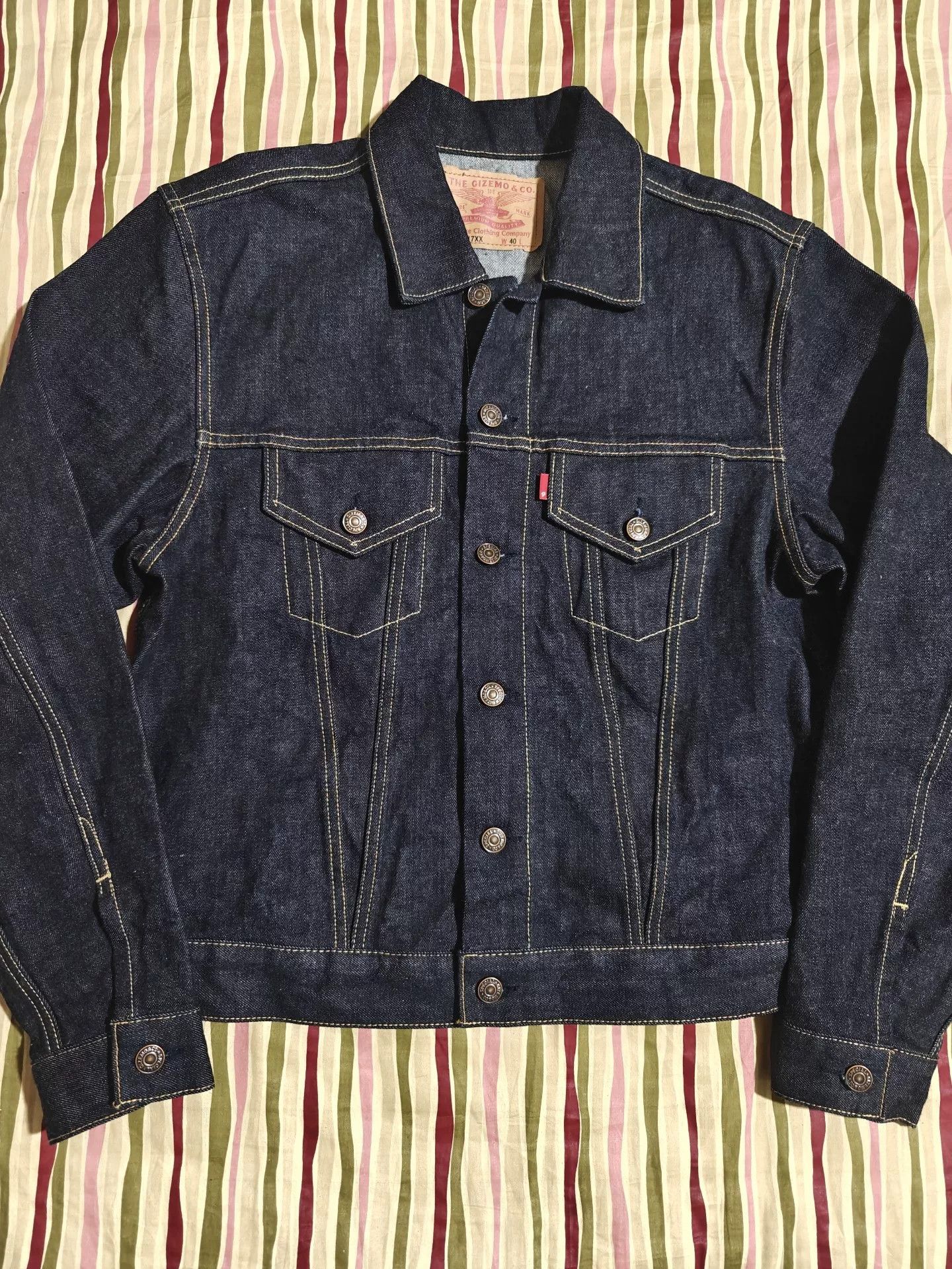 Gimo's GIZEMO Type 3 Raw Denim Jacket Size US XXS / EU 40 - 2 Thumbnail