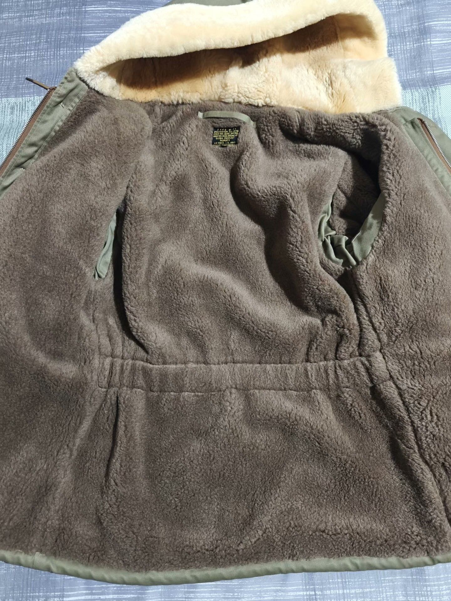 Universal Works Hooded Fur-Lined Cotton Flight Jacket Size US XXS / EU 40 - 4 Thumbnail
