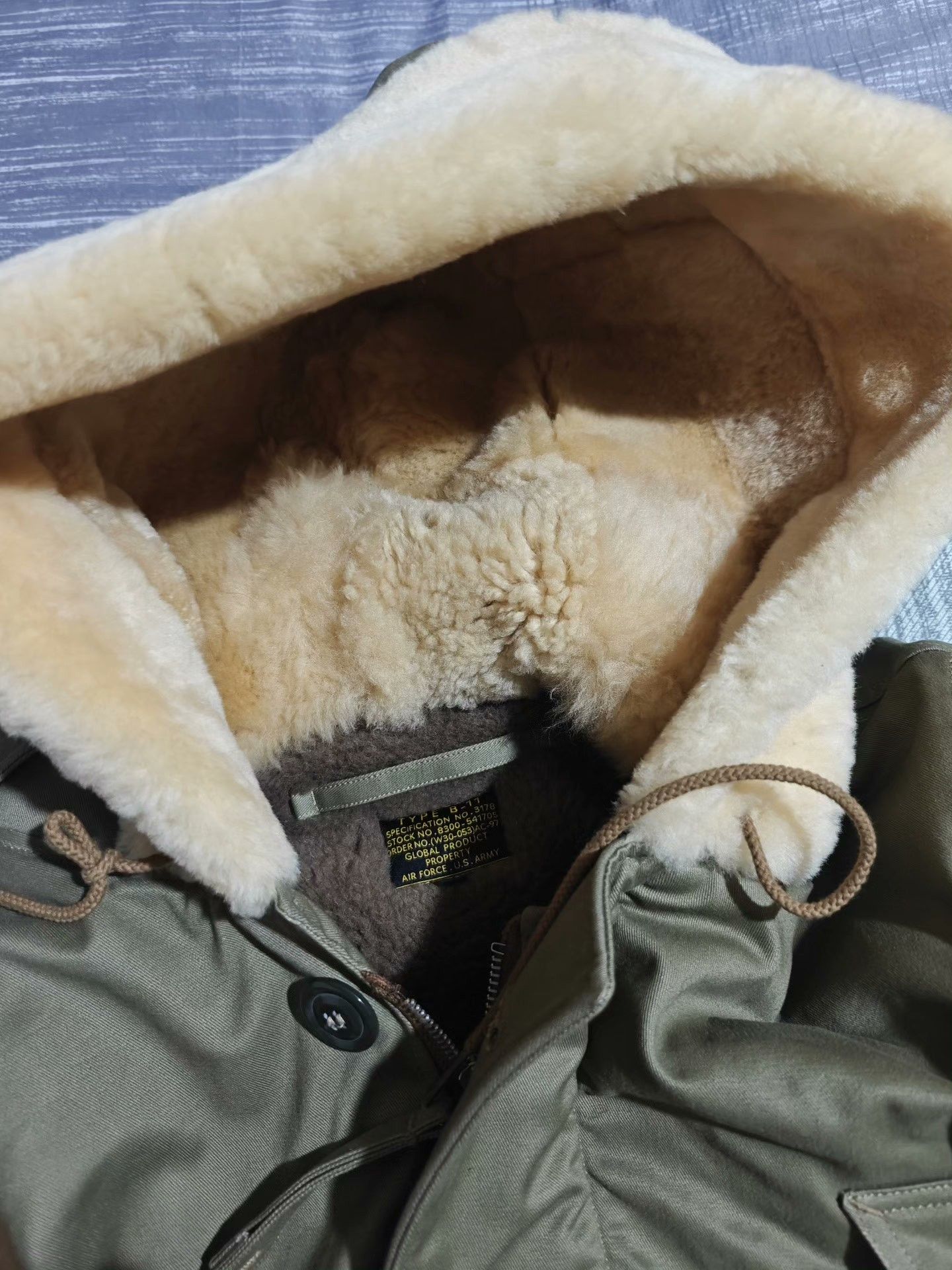 Universal Works Hooded Fur-Lined Cotton Flight Jacket Size US XXS / EU 40 - 6 Thumbnail