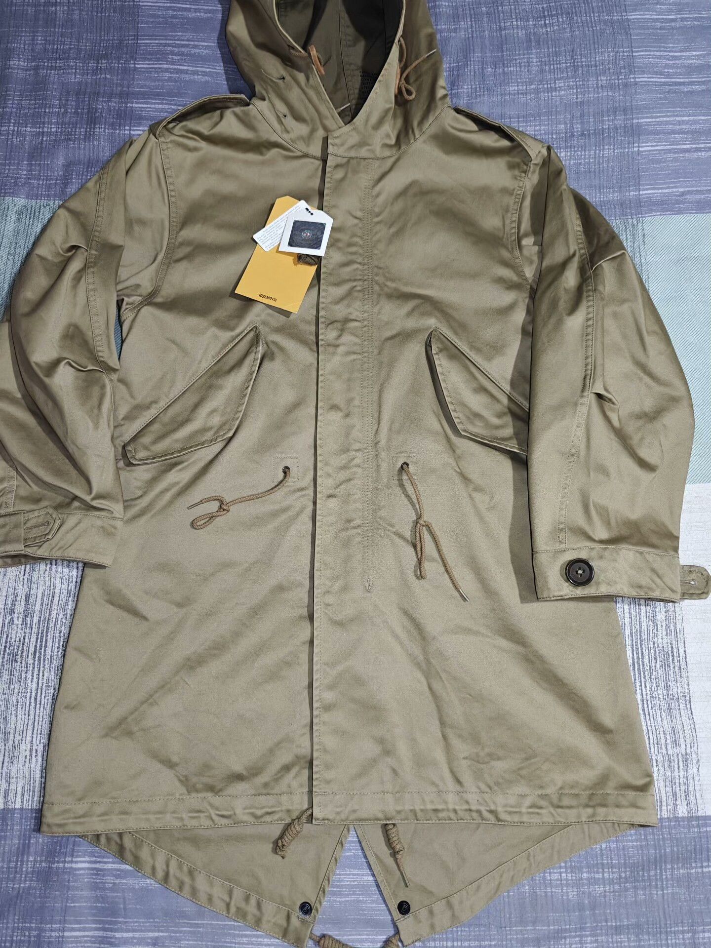 Gimo's GIZEMO Khaki M51 Parka Trench Coat Size US XXS / EU 40 - 3 Thumbnail