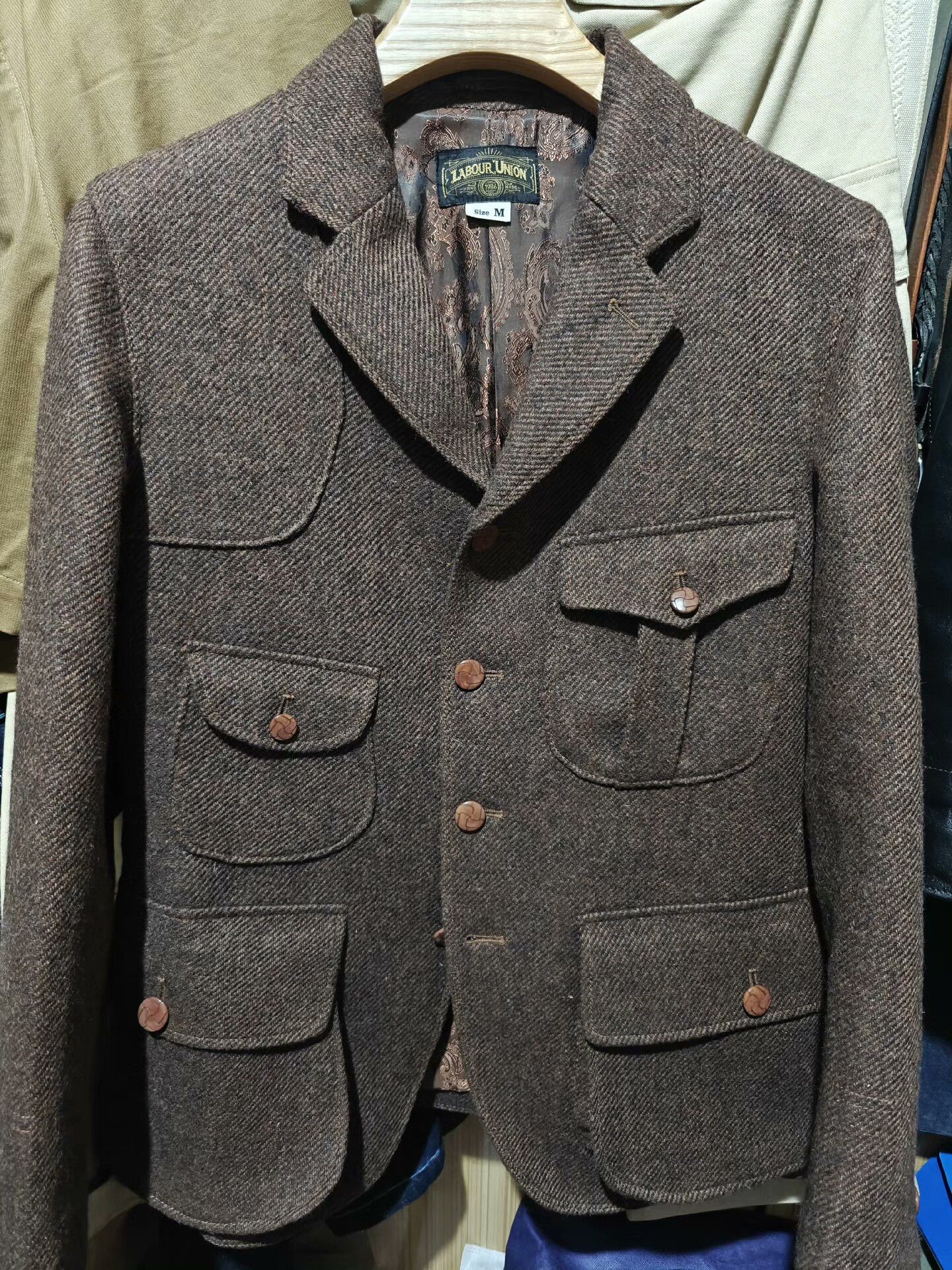 Vintage Vintage Labour Union WWII Wool Blazer Size US M / EU 48-50 / 2 - 4 Thumbnail