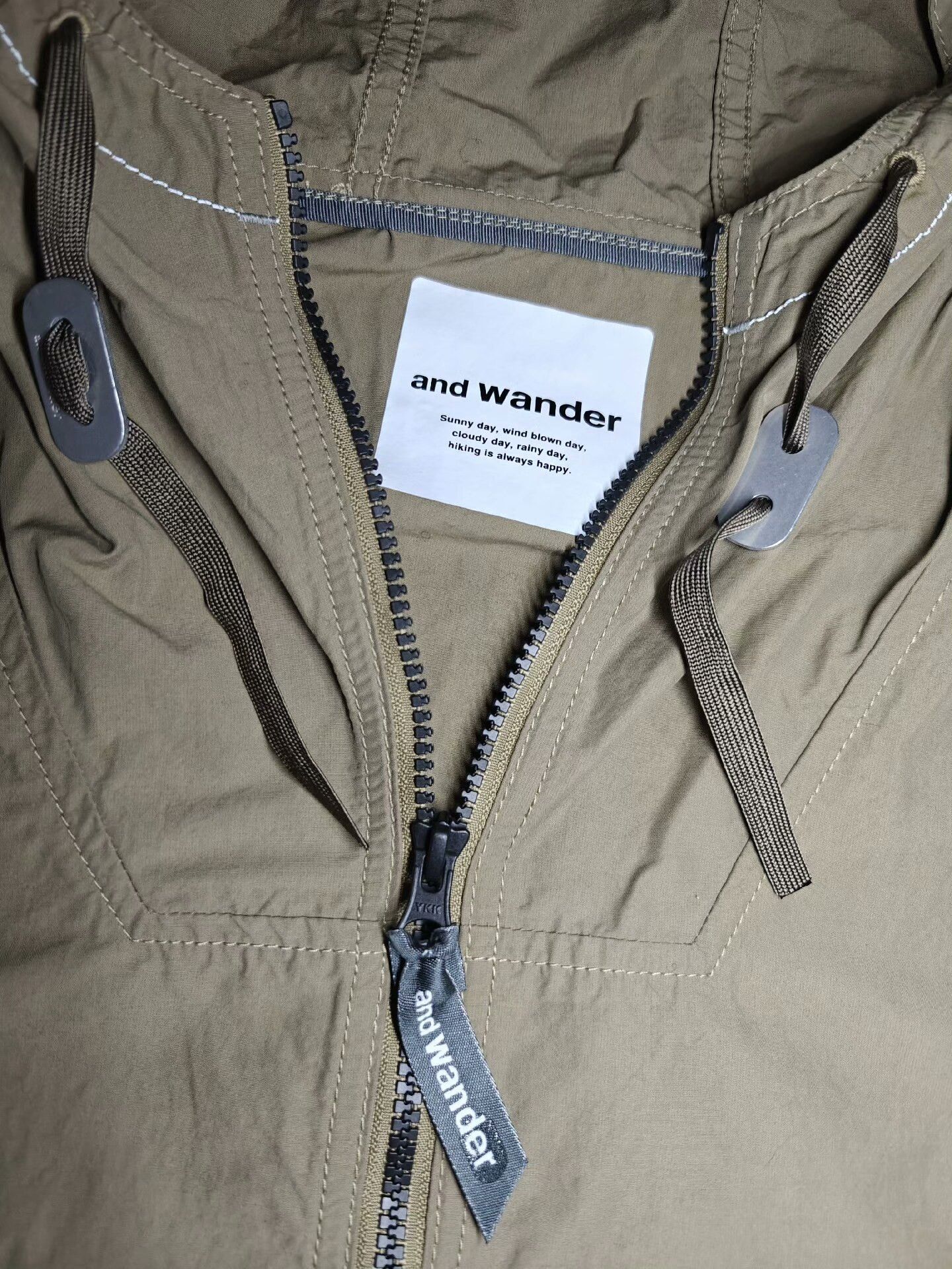 And Wander AND WANDER Nylon Taffeta Hoodie Size US XL / EU 56 / 4 - 3 Thumbnail