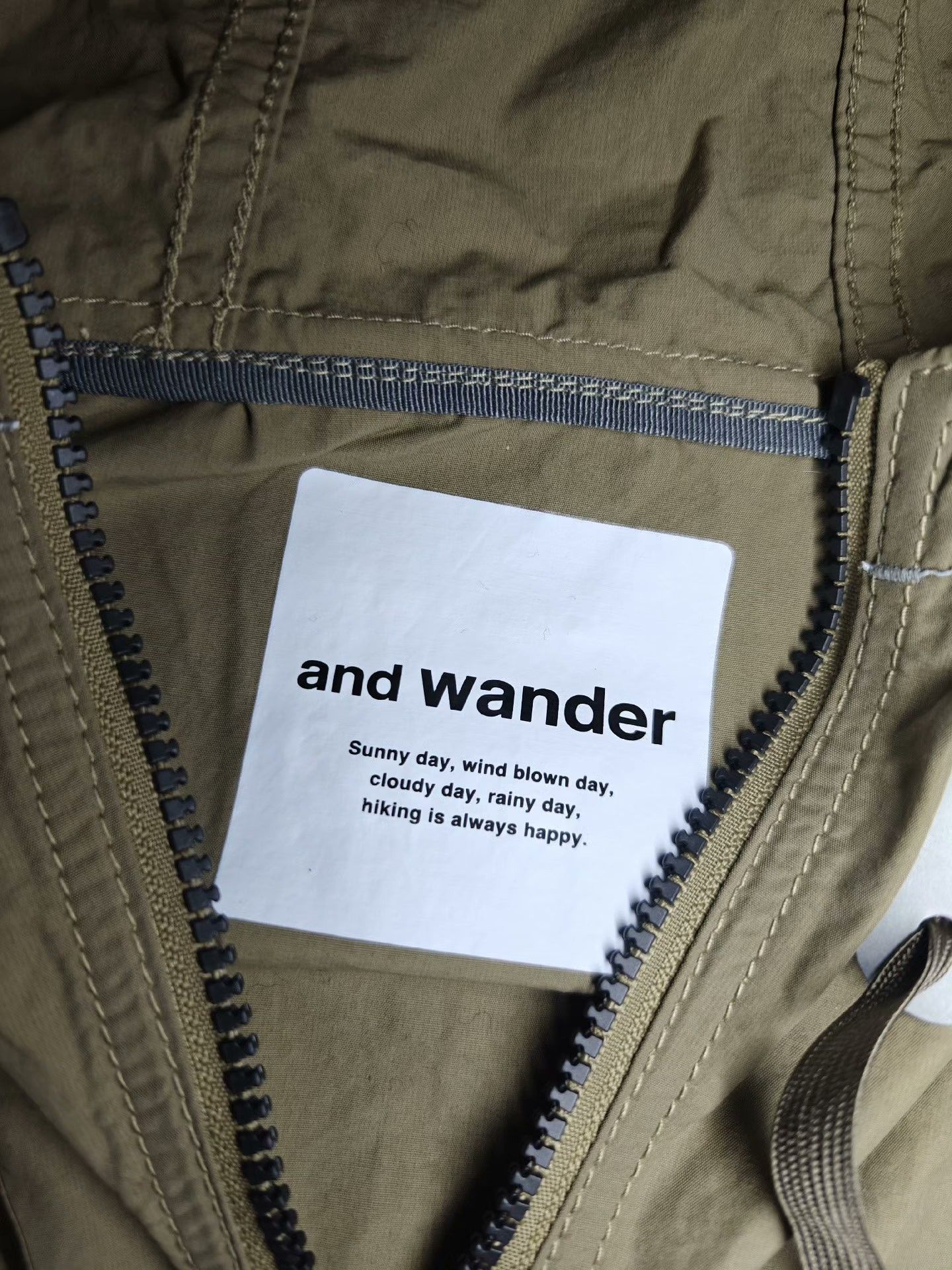 And Wander AND WANDER Nylon Taffeta Hoodie Size US XL / EU 56 / 4 - 4 Thumbnail