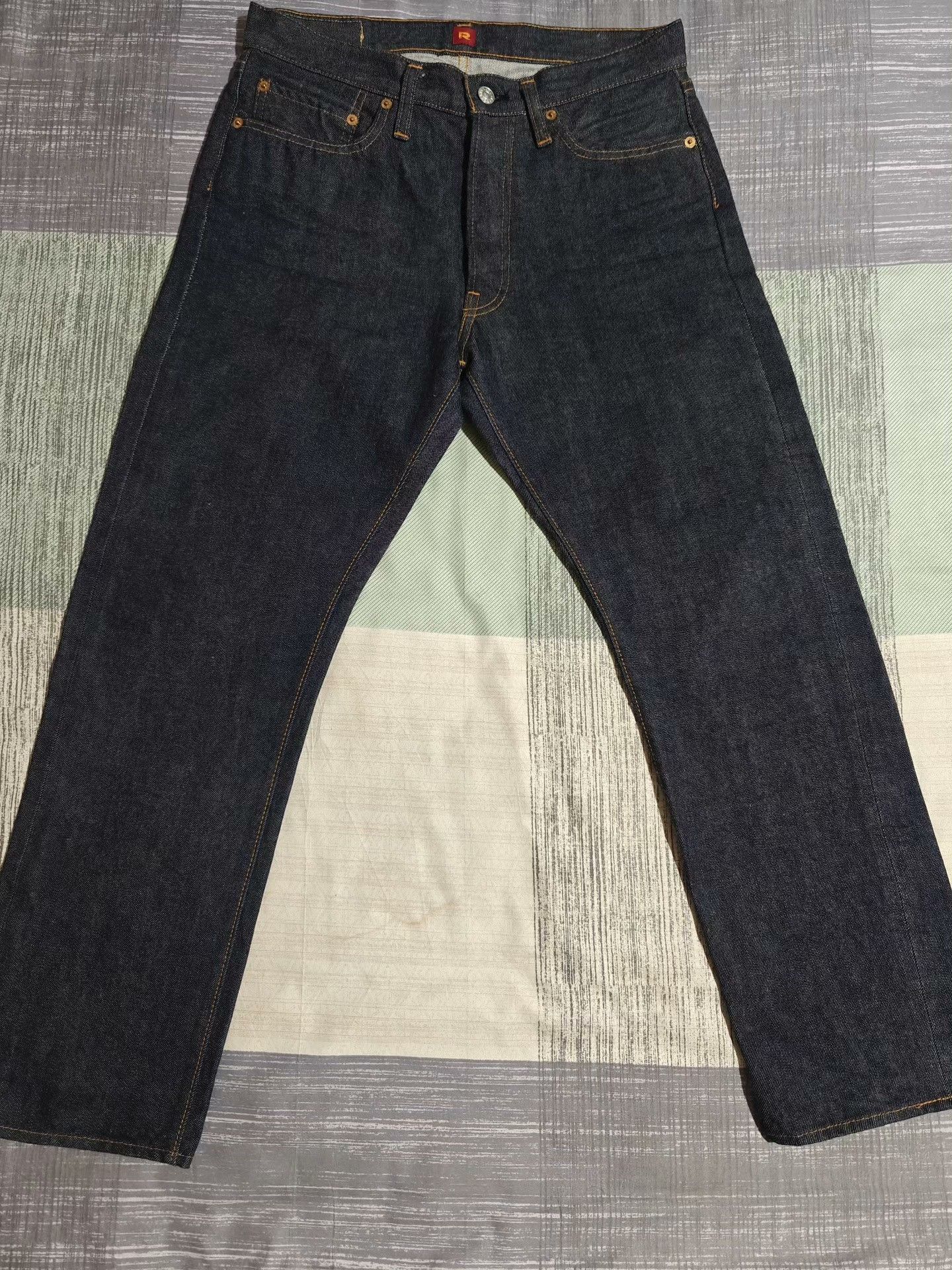 RESOLUTE RESOLUTE 710 Retro Slim Straight Raw Jeans Size US 32 / EU 48 - 2 Thumbnail