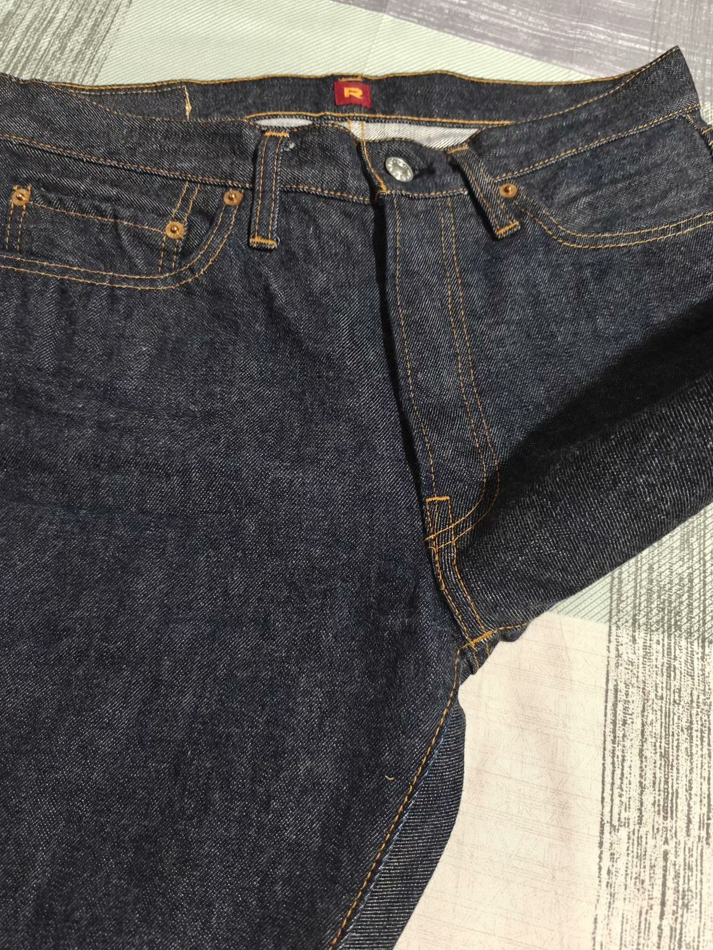RESOLUTE RESOLUTE 710 Retro Slim Straight Raw Jeans Size US 32 / EU 48 - 4 Thumbnail
