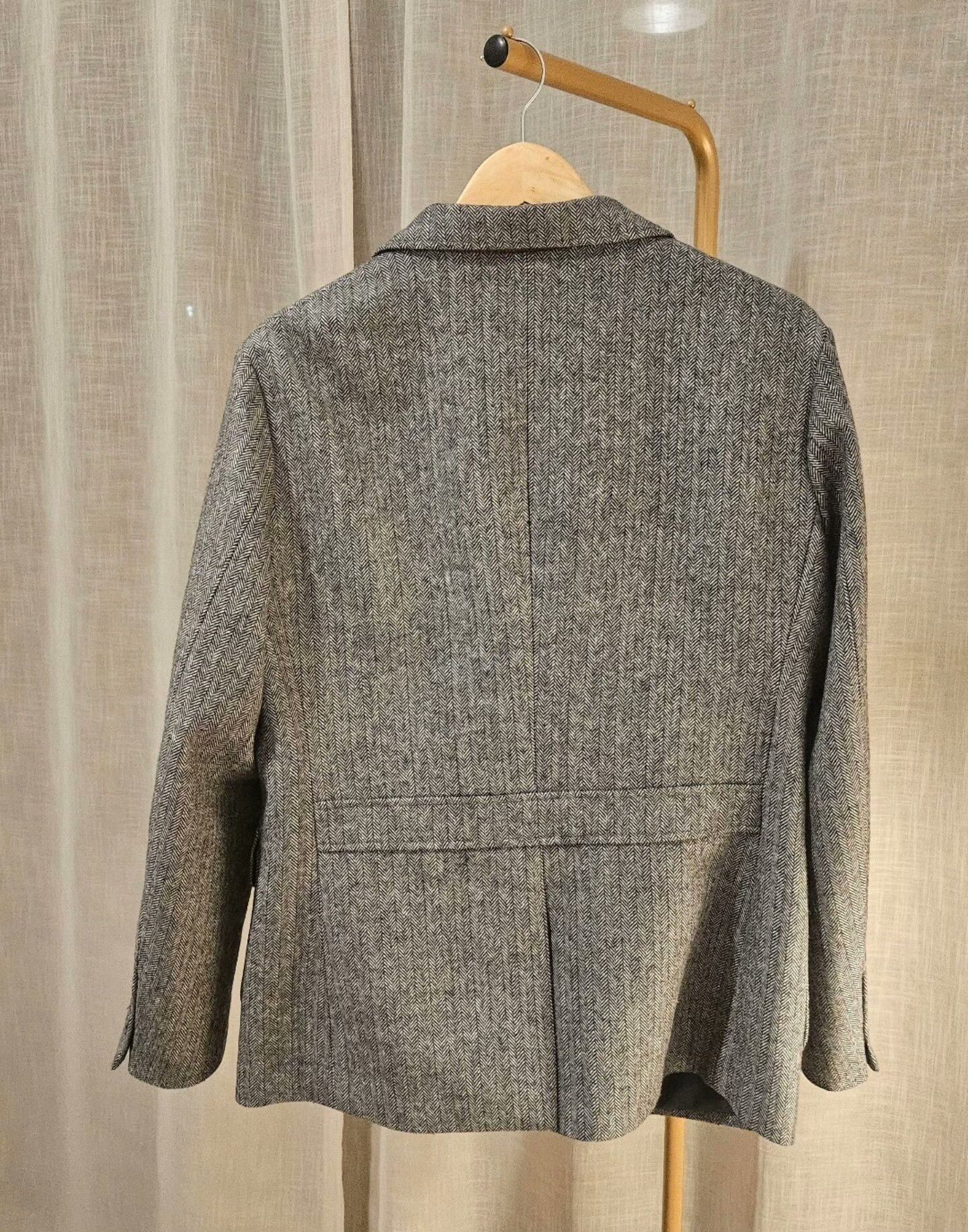 Stepney Workers Club Labour Union Vintage Herringbone Wool Blazer Size US L / EU 52-54 / 3 - 5 Thumbnail