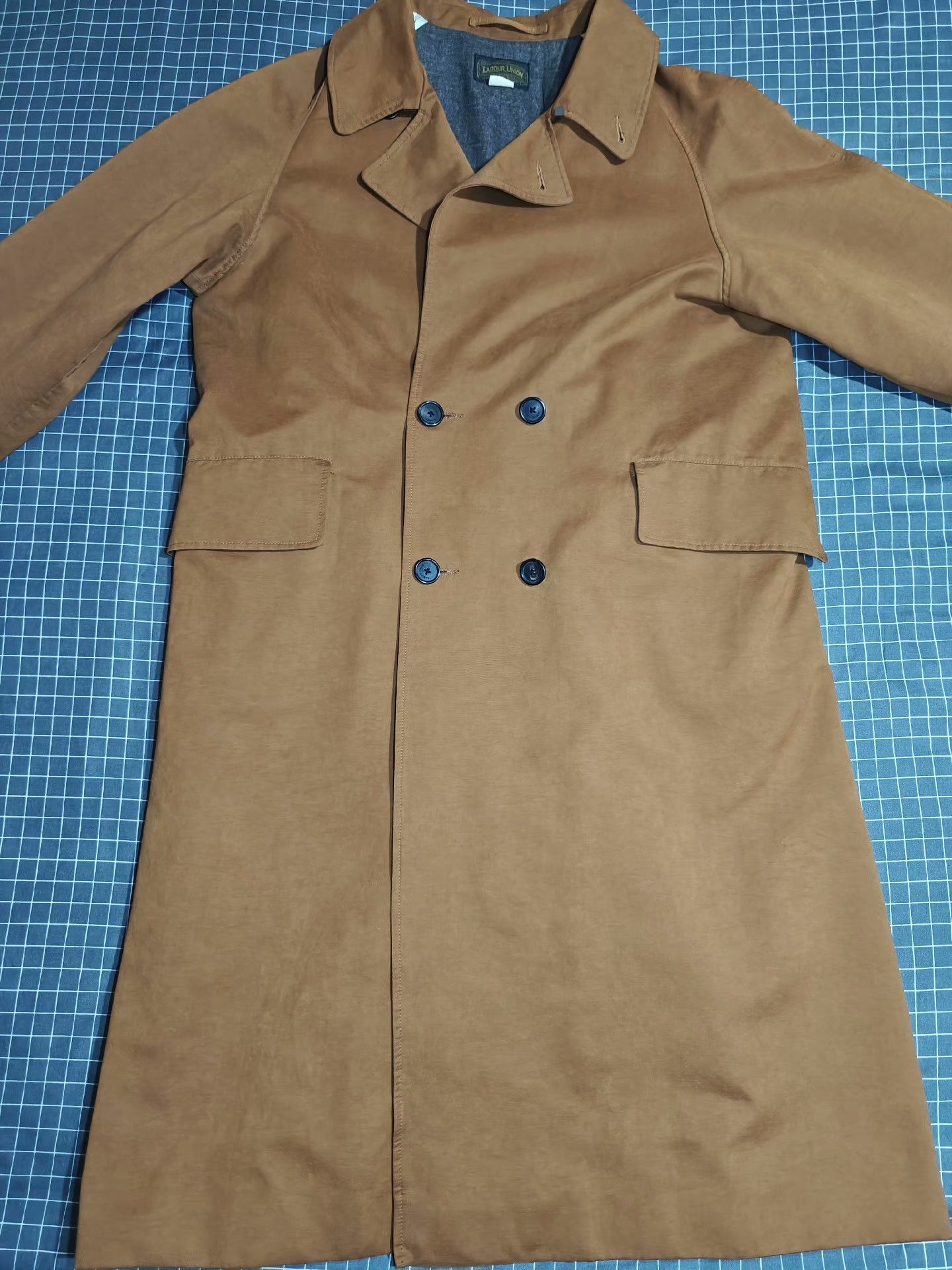 Garment Reproduction of Workers Vintage Labour Union Trench Coat Size US L / EU 52-54 / 3 - 3 Thumbnail