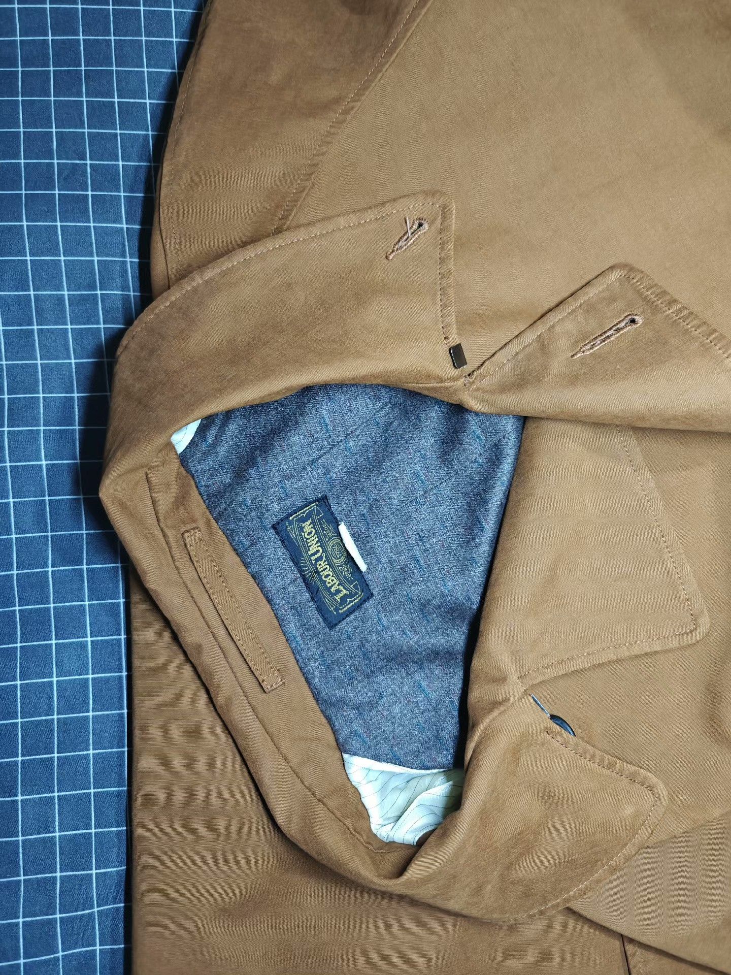 Garment Reproduction of Workers Vintage Labour Union Trench Coat Size US L / EU 52-54 / 3 - 5 Thumbnail