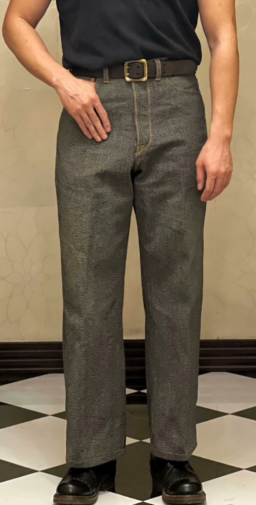 Mastercraft Union Labour Union Vintage High-Waist Wide-Leg Pants Size US 30 / EU 46 - 4 Thumbnail