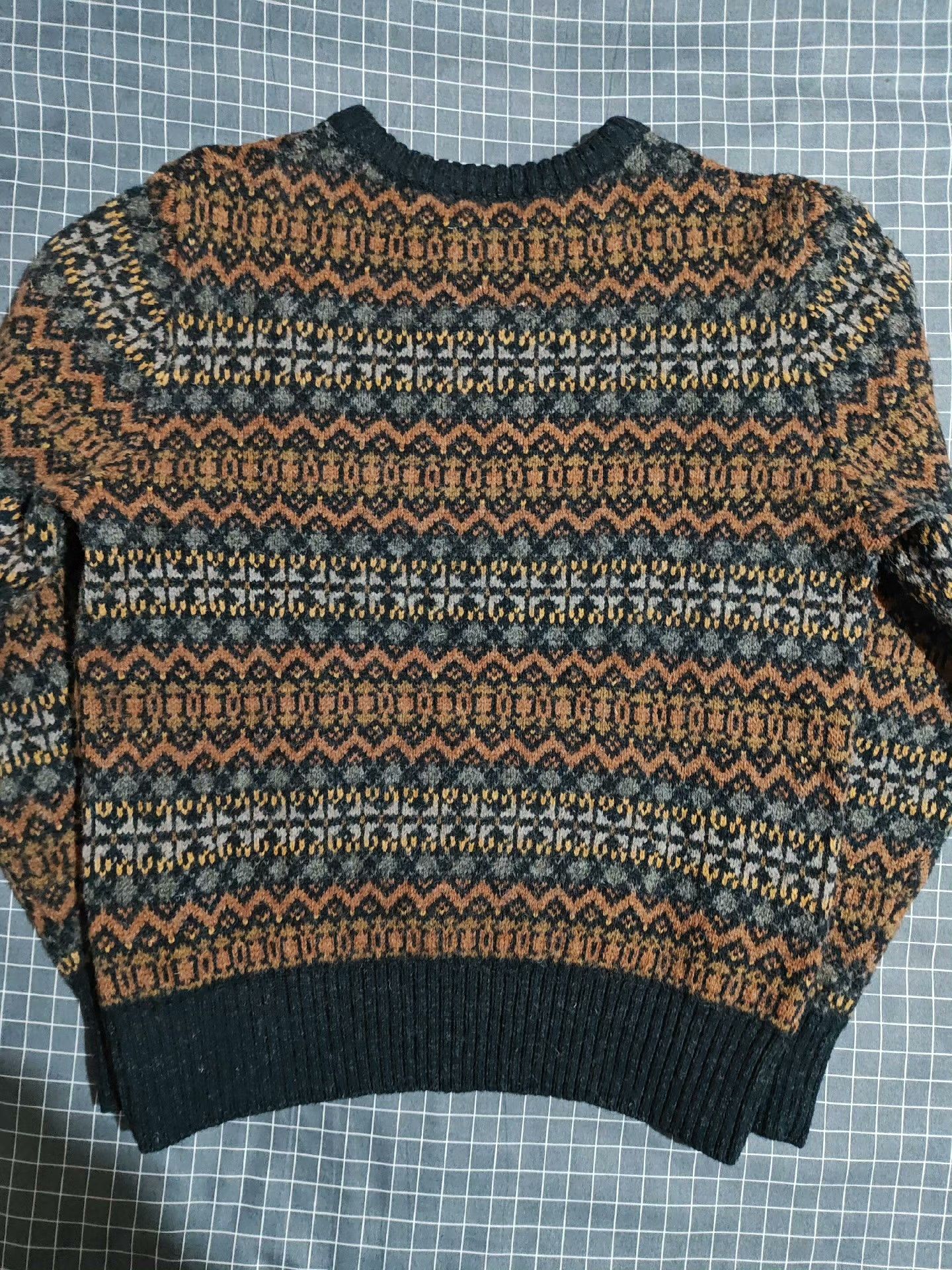 Vintage Vintage Fair Isle Wool Long-Sleeve Sweater Size US L / EU 52-54 / 3 - 5 Thumbnail