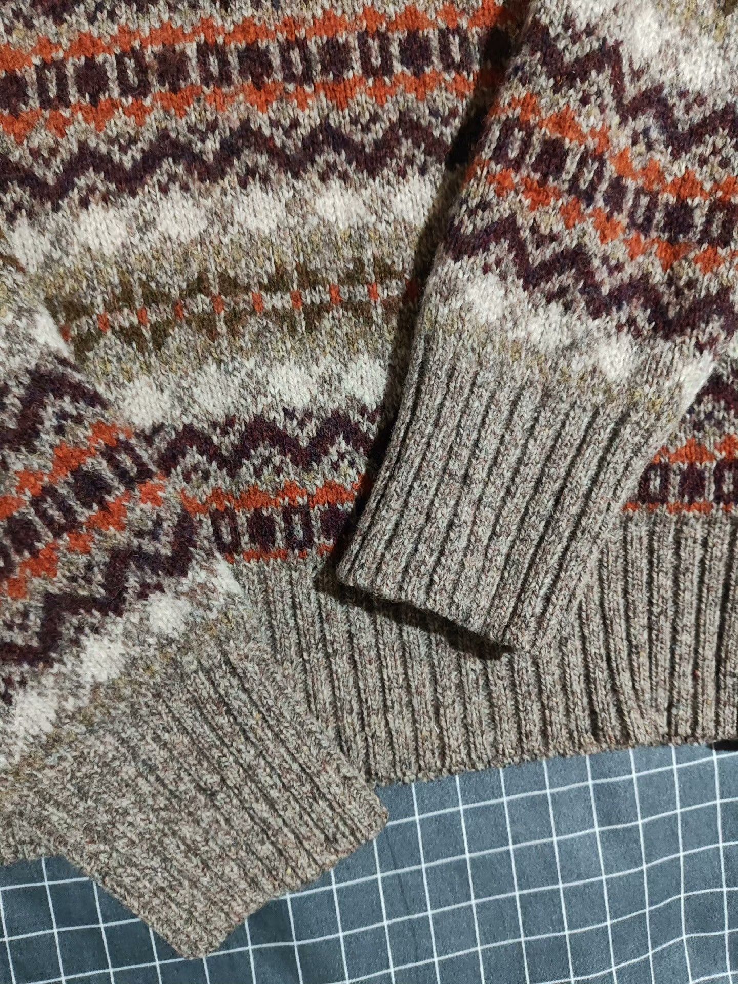 Vintage Fair Isle Vintage Shetland Wool Sweater Size US XS / EU 42 / 0 - 6 Thumbnail