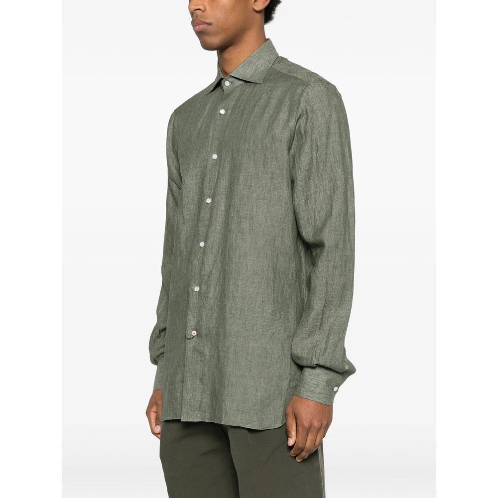 Isaia Isaia GREEN Shirts Size US XS / EU 42 / 0 - 5 Thumbnail