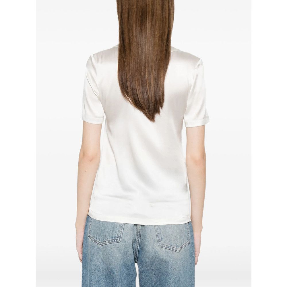 Mazzarelli Mazzarelli WHITE Tops - Blouses Size S / US 4 / IT 40 - 5 Thumbnail