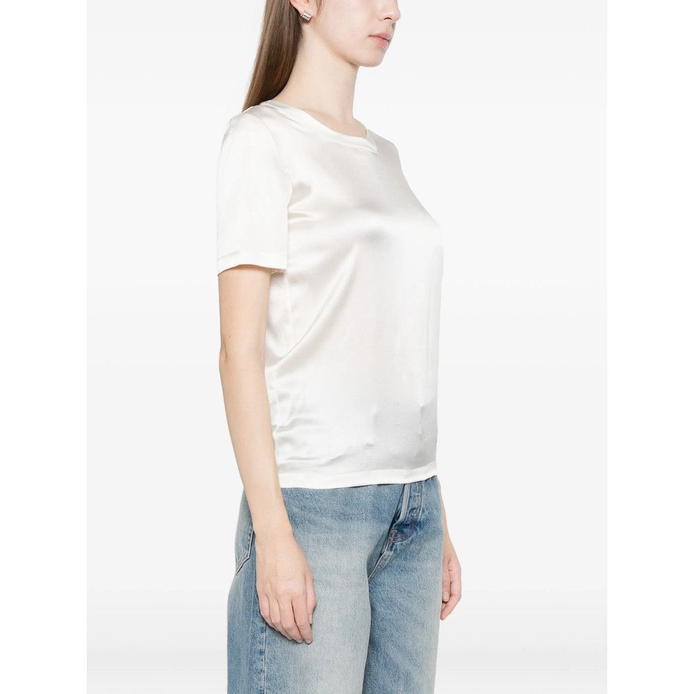 Mazzarelli Mazzarelli WHITE Tops - Blouses Size S / US 4 / IT 40 - 4 Thumbnail