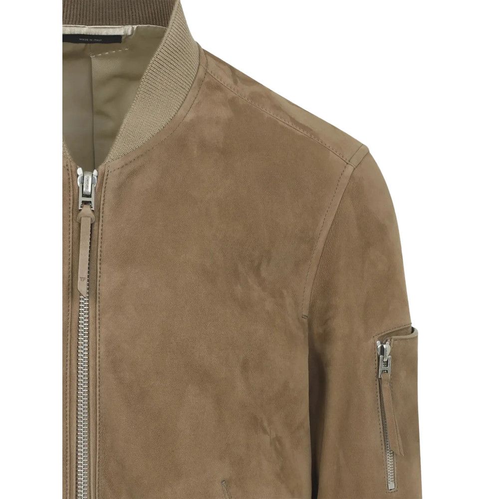 Tom Ford Tom Ford BROWN Jackets - Leather Jackets Size US XL / EU 56 / 4 - 3 Thumbnail
