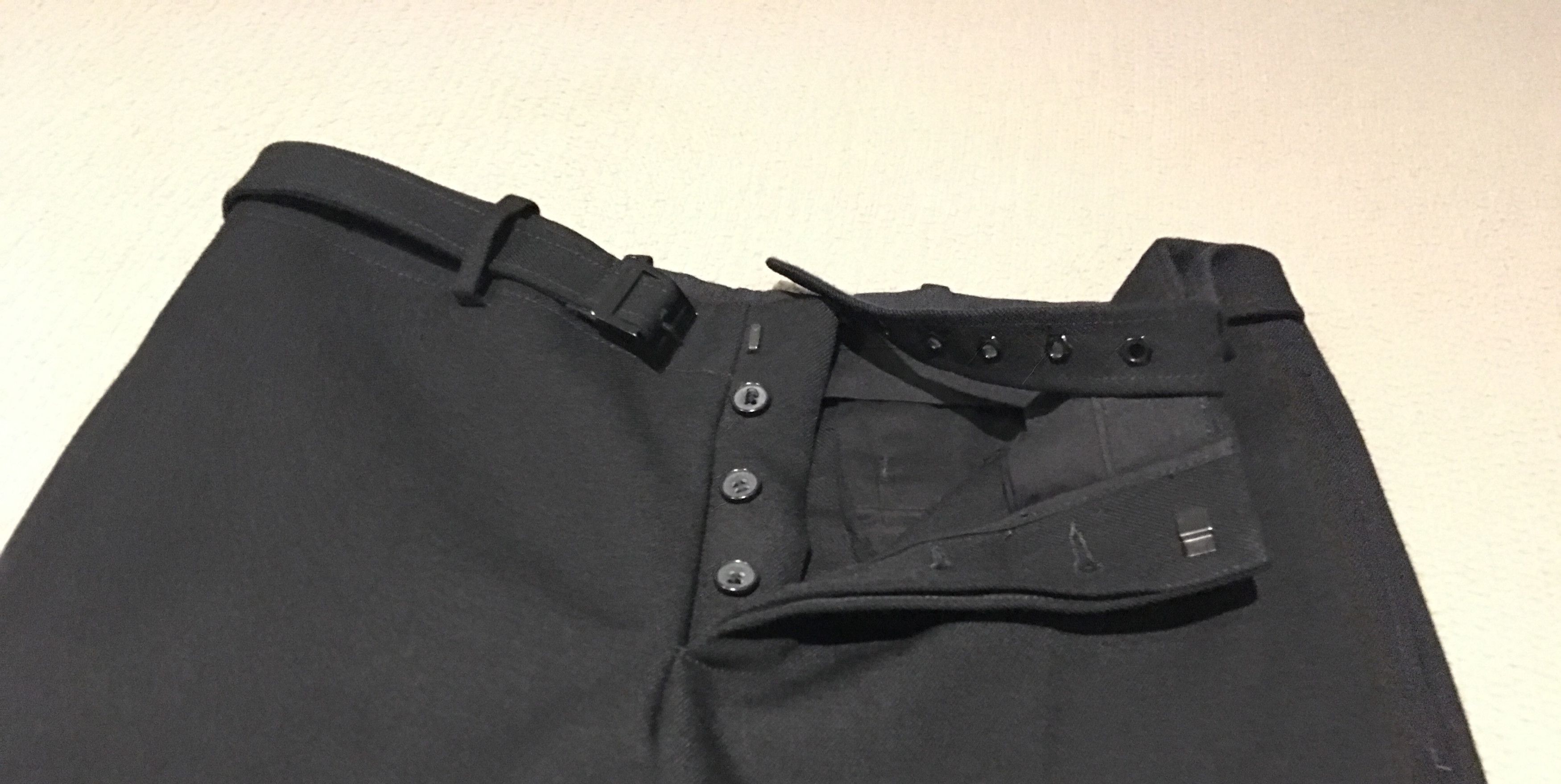 Balenciaga Warm wool pants with half embedded belt Size US 32 / EU 48 - 2 Thumbnail