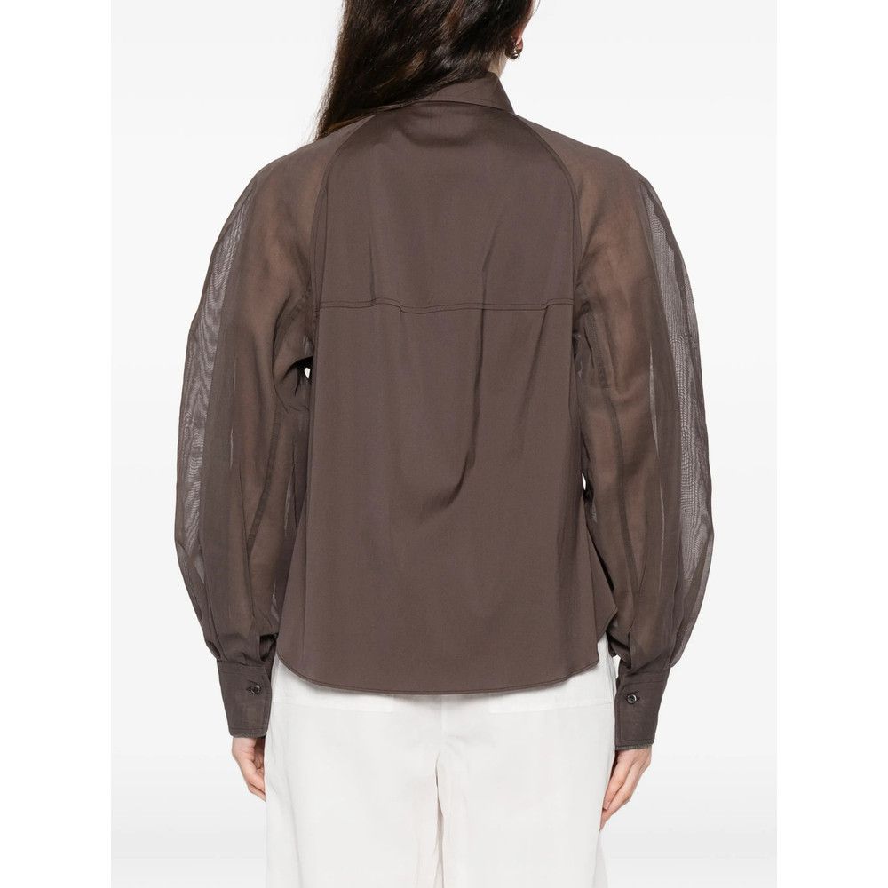 Brunello Cucinelli Brunello Cucinelli BROWN Tops - Shirts Size L / US 10 / IT 46 - 5 Thumbnail
