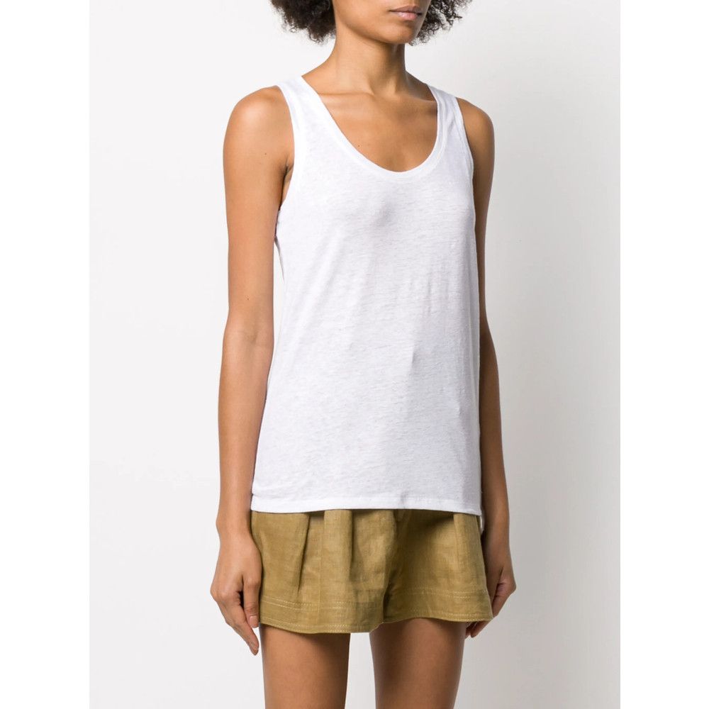 MAJESTIC FILATURES Majestic Filatures WHITE Tops - Vests & Tank Tops Size L / US 10 / IT 46 - 4 Thumbnail