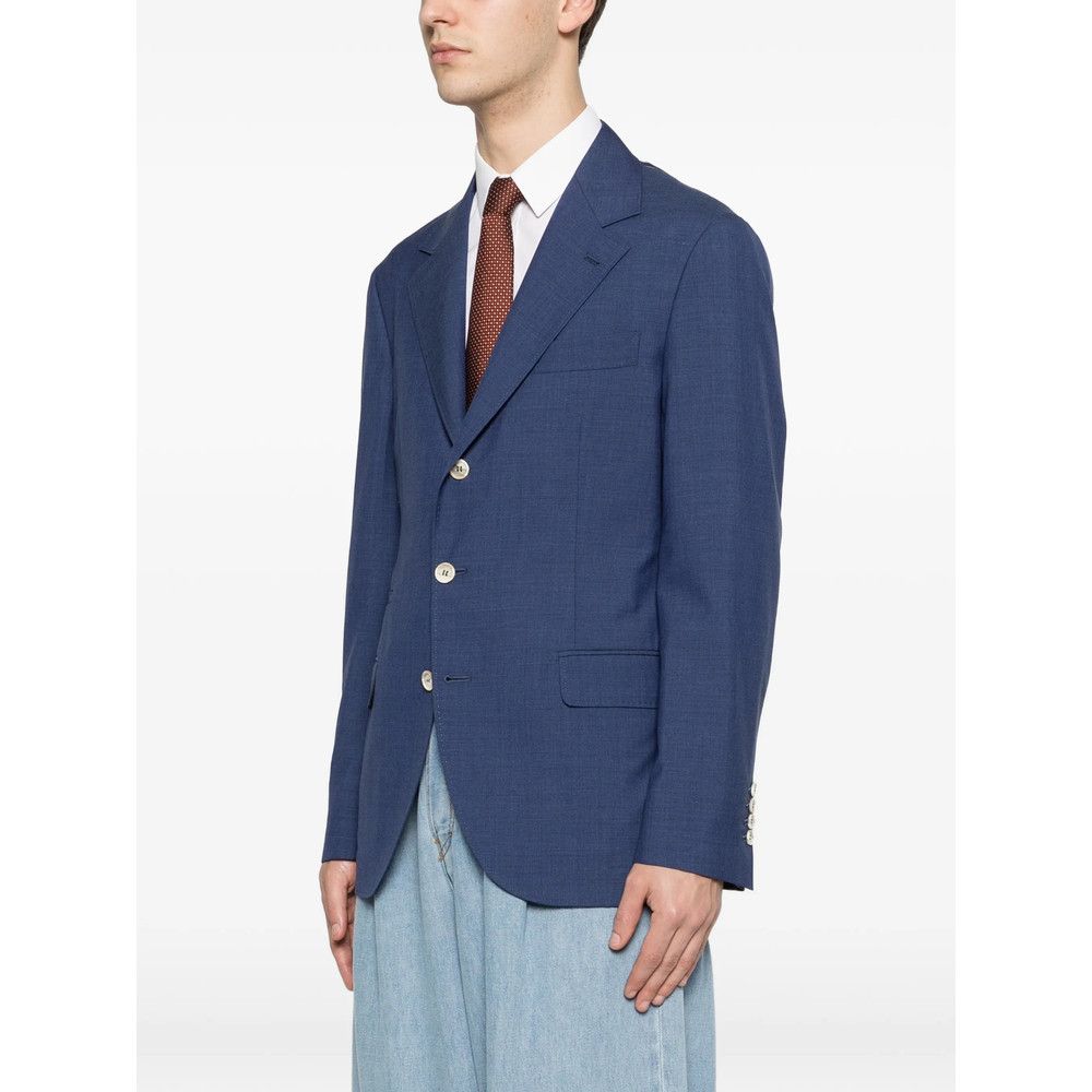 Brunello Cucinelli Brunello Cucinelli BLUE Jackets - Suit & Dinner Jackets Size US L / EU 52-54 / 3 - 4 Thumbnail