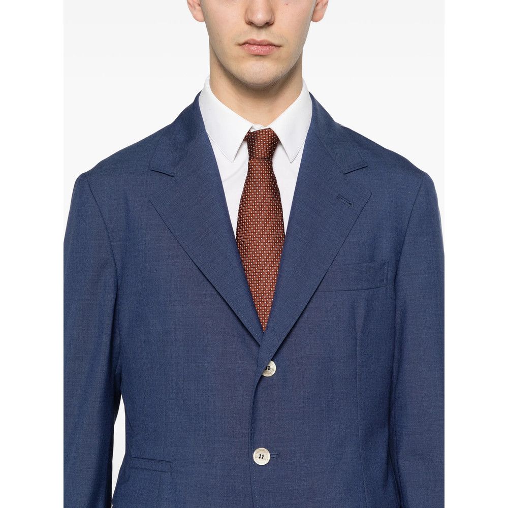 Brunello Cucinelli Brunello Cucinelli BLUE Jackets - Suit & Dinner Jackets Size US XL / EU 56 / 4 - 3 Thumbnail