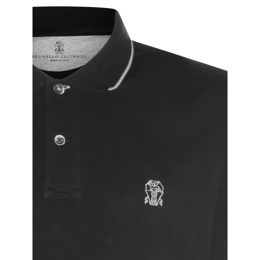 Brunello Cucinelli Brunello Cucinelli BLACK Polo Shirts Size US S / EU 44-46 / 1 - 2 Thumbnail