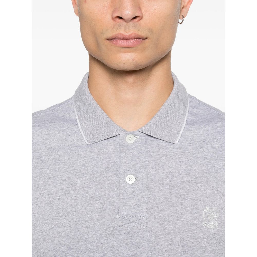Brunello Cucinelli Brunello Cucinelli GREY Polo Shirts Size US XL / EU 56 / 4 - 2 Thumbnail