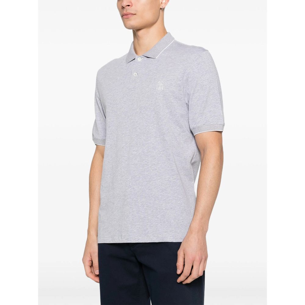 Brunello Cucinelli Brunello Cucinelli GREY Polo Shirts Size US XXL / EU 58 / 5 - 5 Thumbnail