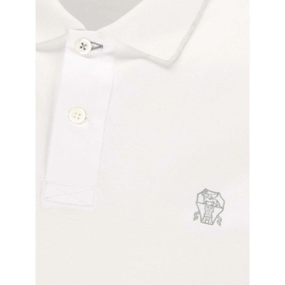 Brunello Cucinelli Brunello Cucinelli WHITE Polo Shirts Size US S / EU 44-46 / 1 - 4 Thumbnail