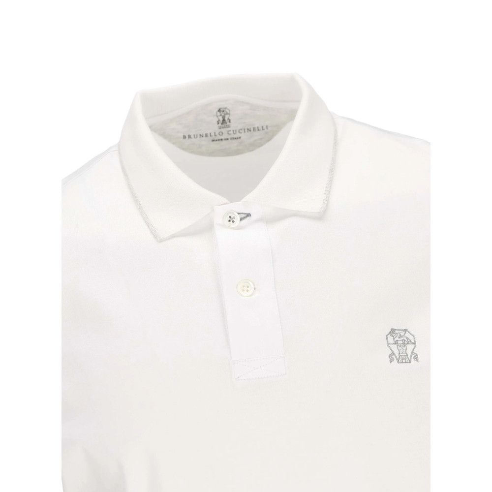 Brunello Cucinelli Brunello Cucinelli WHITE Polo Shirts Size US S / EU 44-46 / 1 - 3 Thumbnail