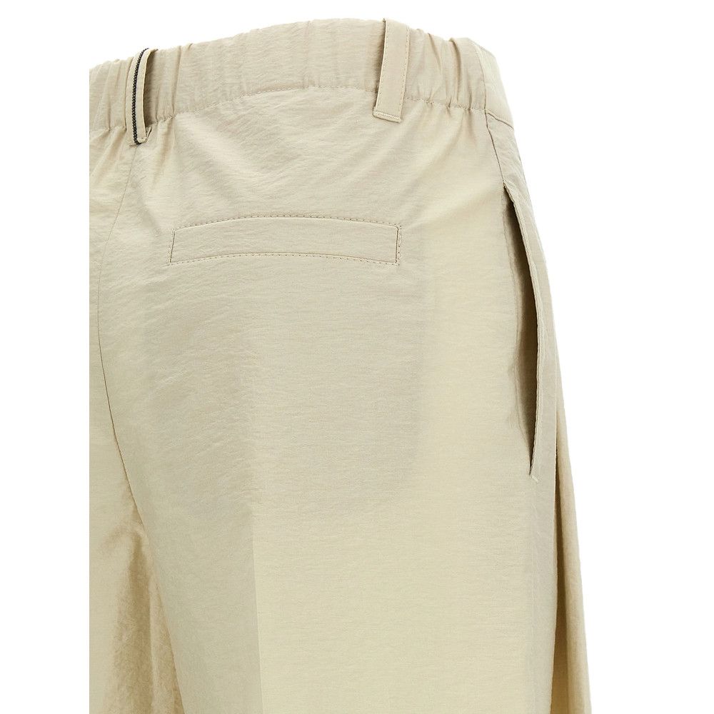Brunello Cucinelli Brunello Cucinelli NEUTRALS Trousers - Tailored Trousers Size 28" / US 6 / IT 42 - 2 Thumbnail