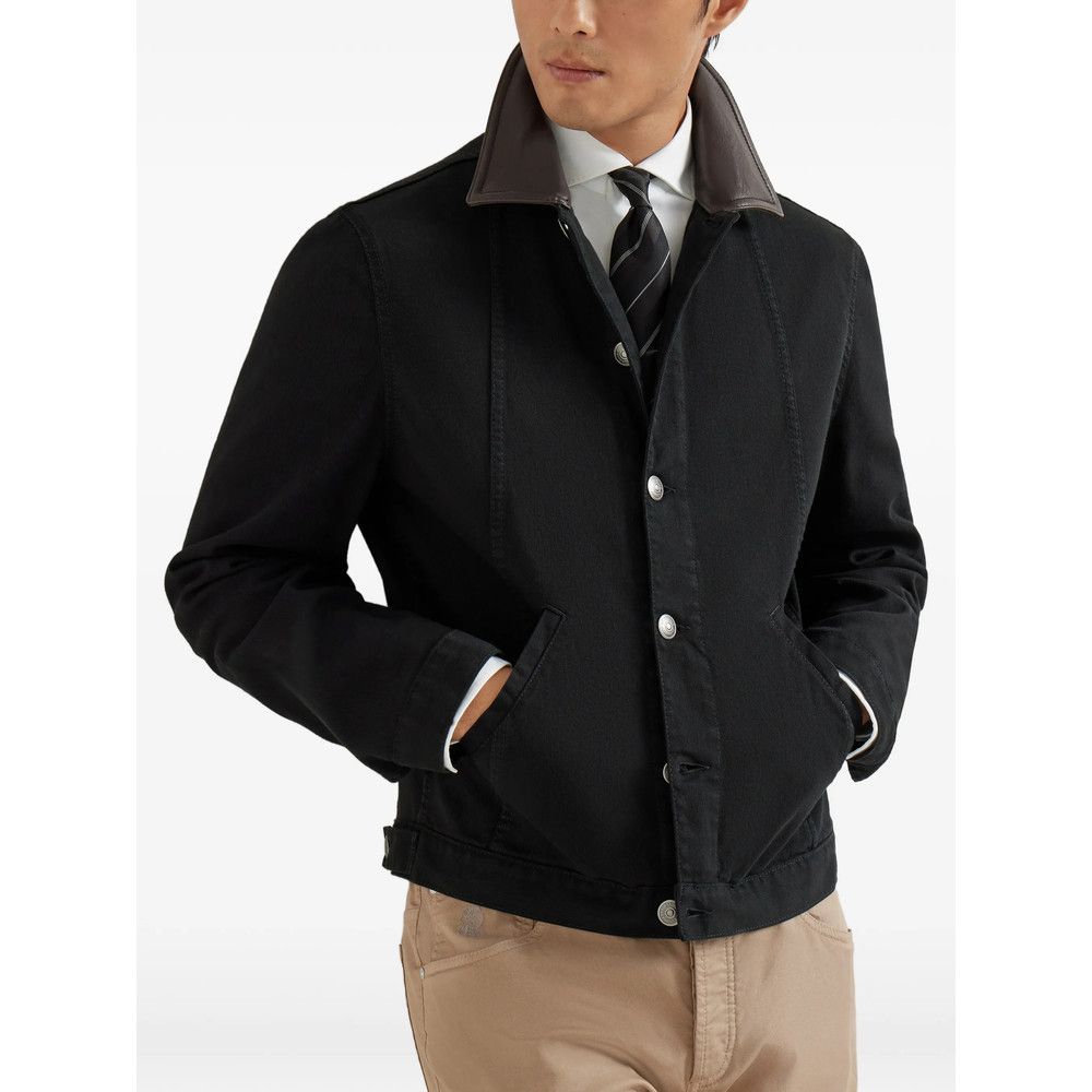 Brunello Cucinelli Brunello Cucinelli BLACK Jackets - Lightweight Jackets Size US L / EU 52-54 / 3 - 2 Thumbnail