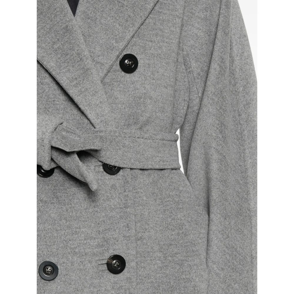 Max Mara Max Mara GREY Coats - Double Breasted & Peacoats Size M / US 6-8 / IT 42-44 - 4 Thumbnail