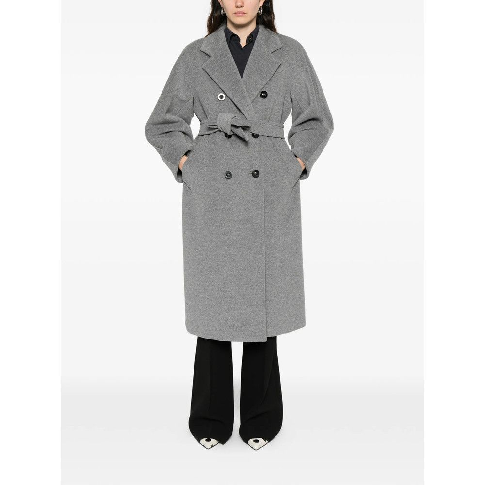 Max Mara Max Mara GREY Coats - Double Breasted & Peacoats Size M / US 6-8 / IT 42-44 - 5 Thumbnail