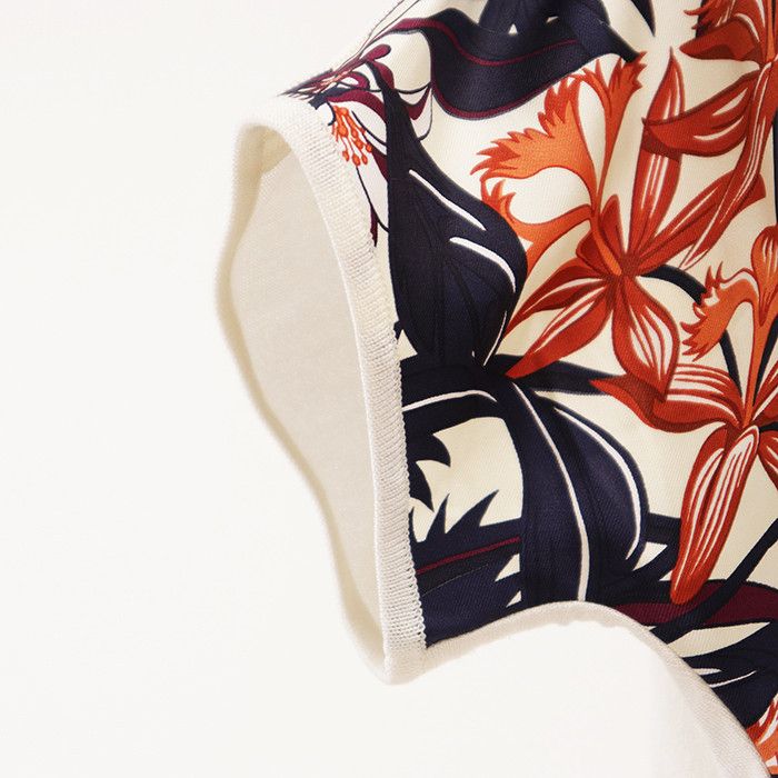 Hermes Hermes Hermès FLAMINGO PARTY34 Cotton Silk Knit Top Textile Tops DUTY FREE for USA Size ONE SIZE - 3 Thumbnail