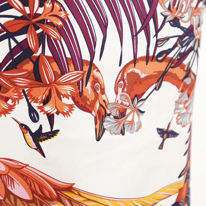 Hermes Hermes Hermès FLAMINGO PARTY34 Cotton Silk Knit Top Textile Tops DUTY FREE for USA Size ONE SIZE - 5 Thumbnail
