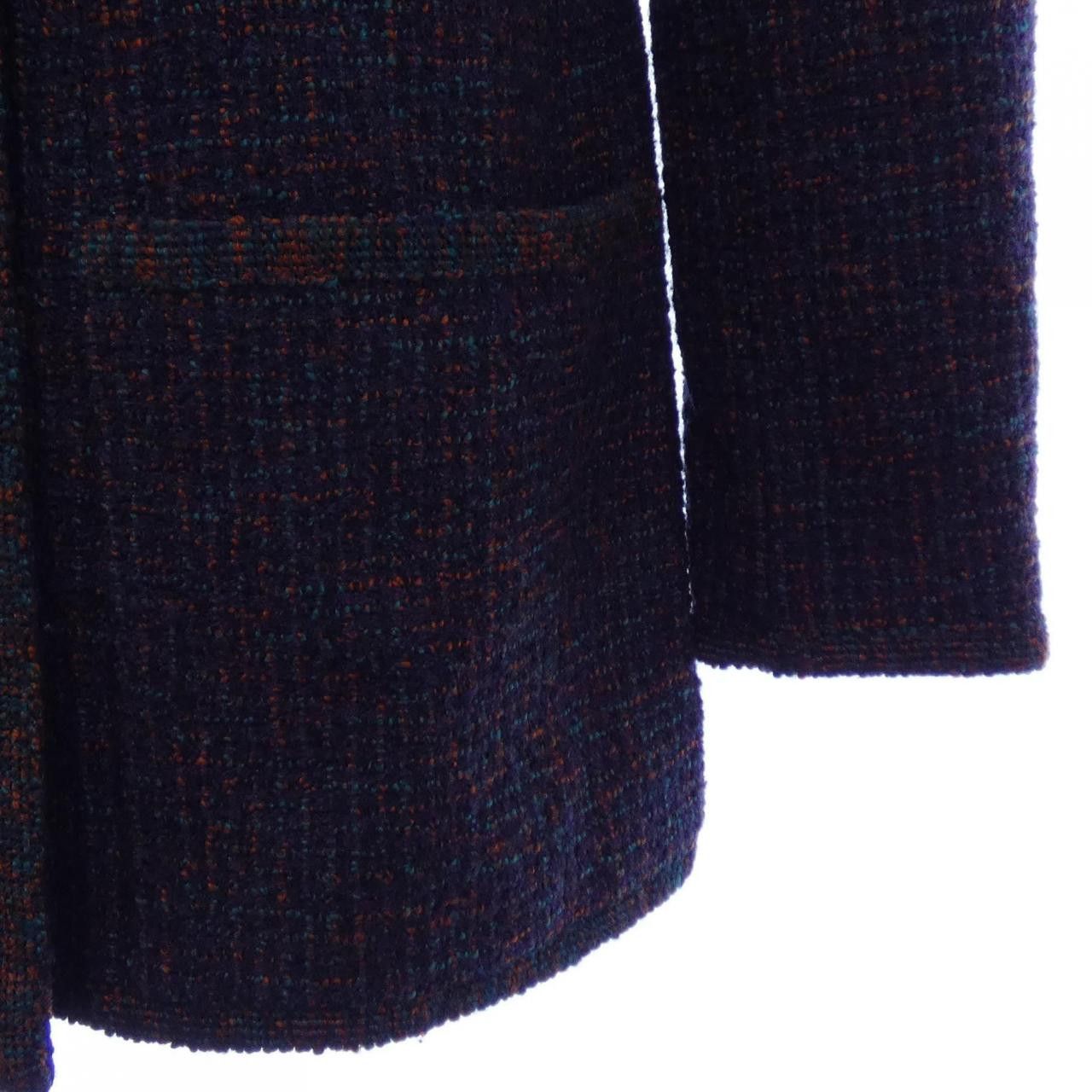 Chanel Chanel Chanel Collarless Jacket Textile Outerwear P02060V02904 93A DUTY FREE for USA Size ONE SIZE - 6 Thumbnail