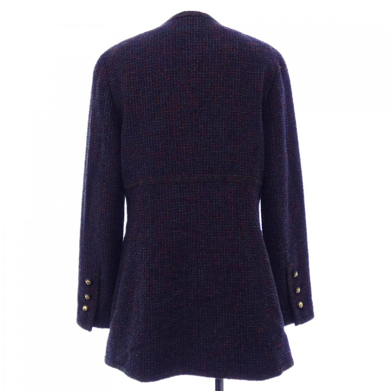 Chanel Chanel Chanel Collarless Jacket Textile Outerwear P02060V02904 93A DUTY FREE for USA Size ONE SIZE - 2 Thumbnail