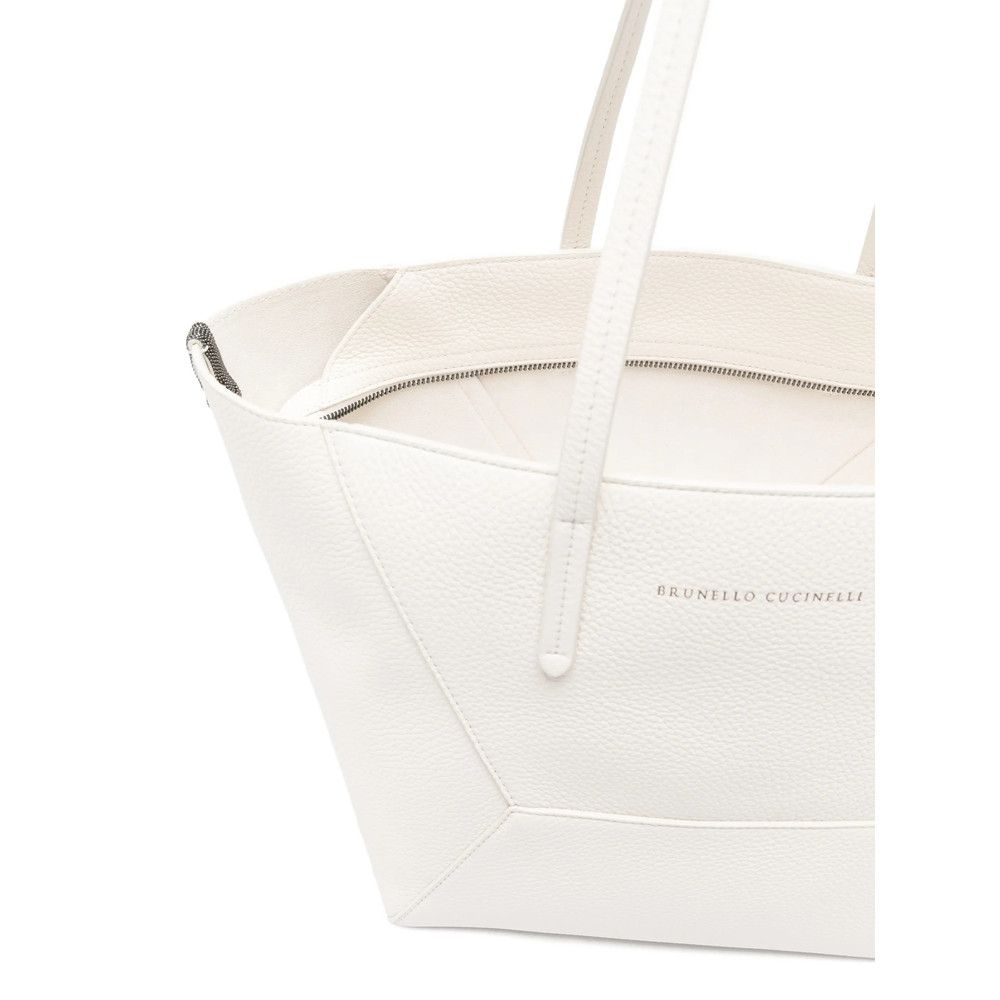 Brunello Cucinelli Brunello Cucinelli NEUTRALS Tote Bags Size ONE SIZE - 4 Thumbnail