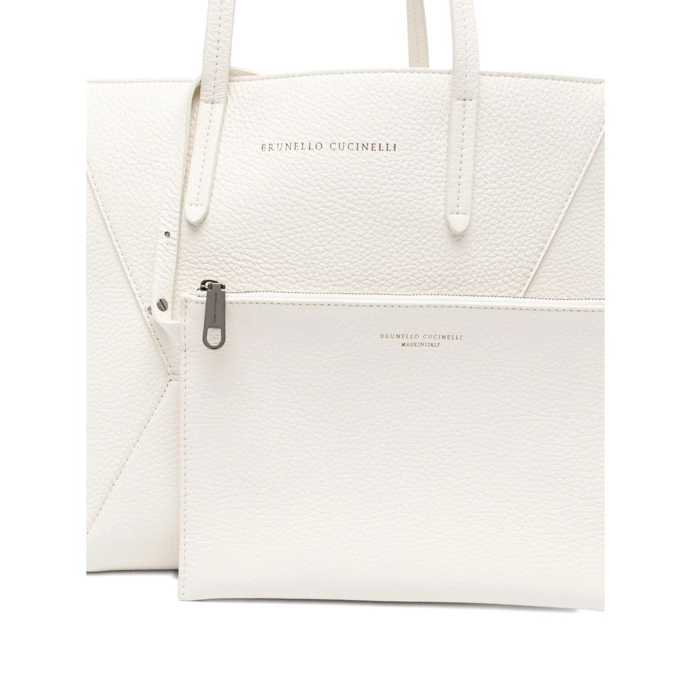 Brunello Cucinelli Brunello Cucinelli NEUTRALS Tote Bags Size ONE SIZE - 5 Thumbnail