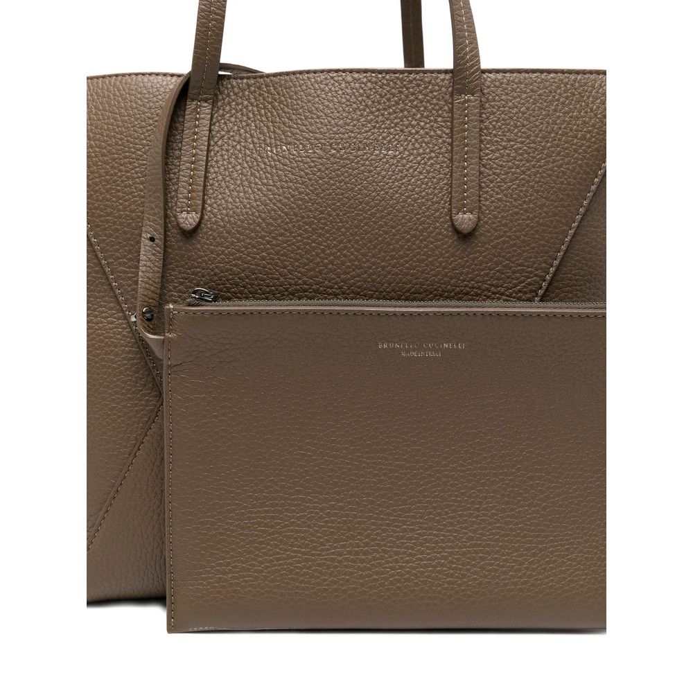 Brunello Cucinelli Brunello Cucinelli BROWN Shoulder Bags Size ONE SIZE - 3 Thumbnail