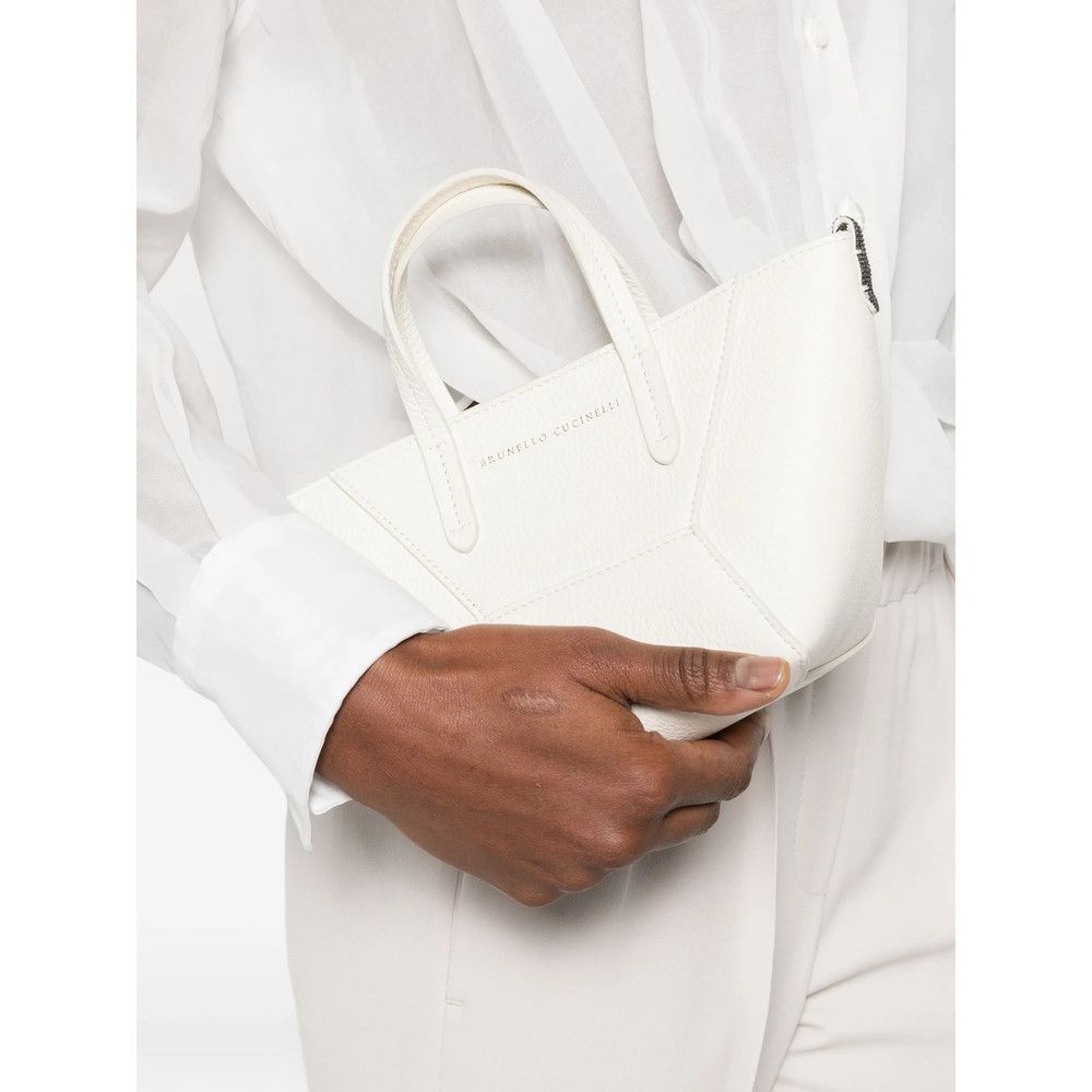 Brunello Cucinelli Brunello Cucinelli WHITE Tote Bags Size ONE SIZE - 3 Thumbnail