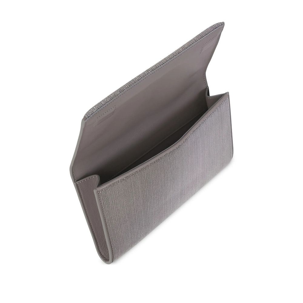 Brunello Cucinelli Brunello Cucinelli GREY Clutch Bags Size ONE SIZE - 5 Thumbnail