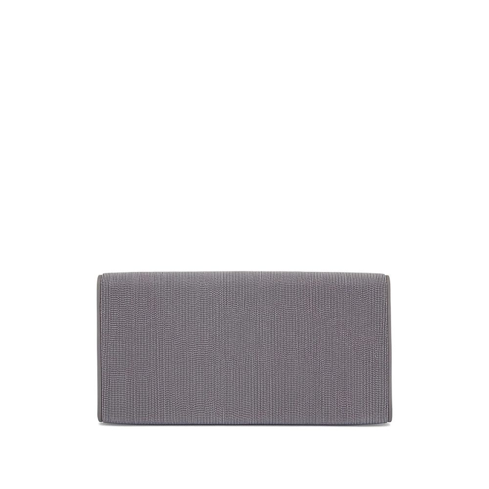 Brunello Cucinelli Brunello Cucinelli GREY Clutch Bags Size ONE SIZE - 4 Thumbnail
