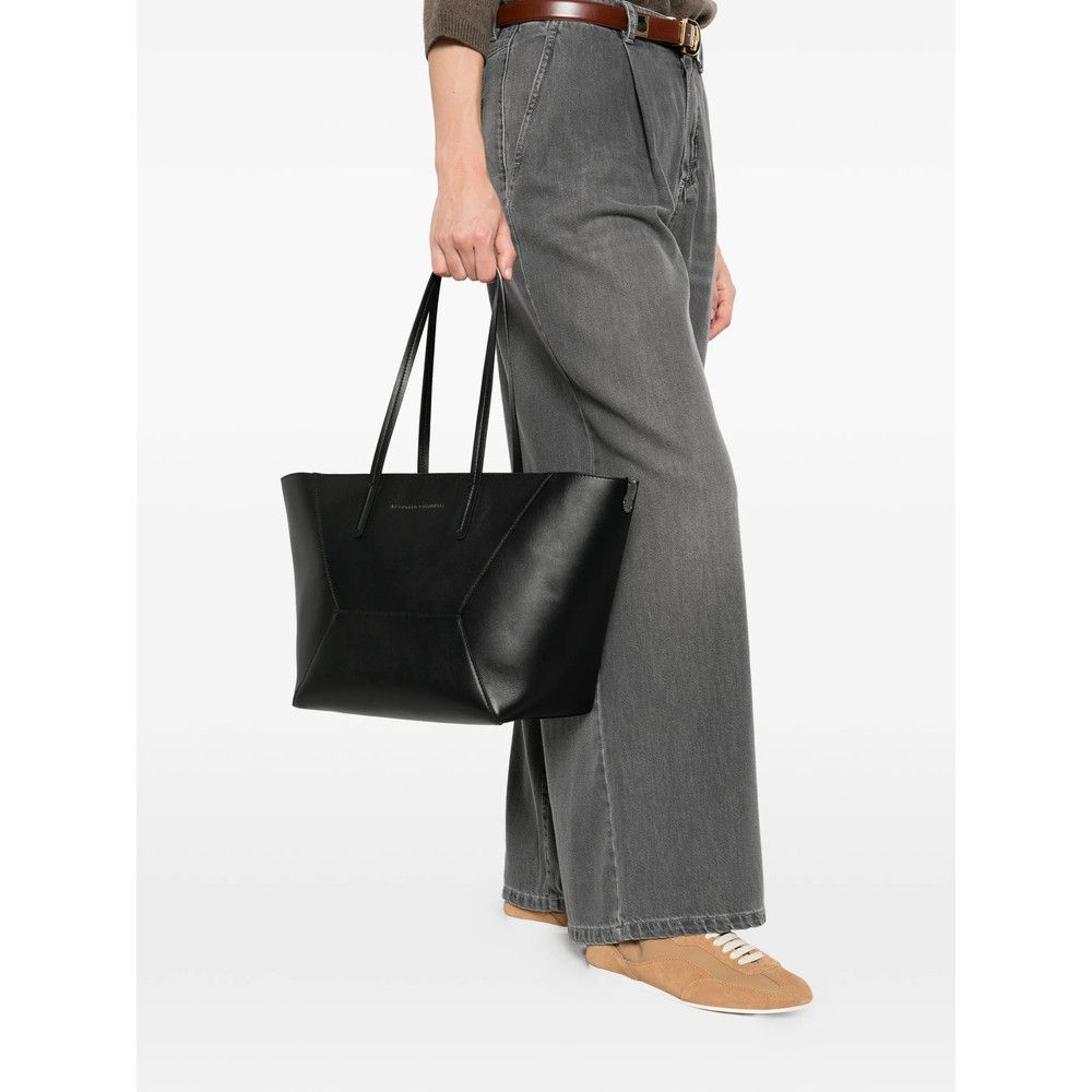 Brunello Cucinelli Brunello Cucinelli BLACK Tote Bags Size ONE SIZE - 2 Thumbnail