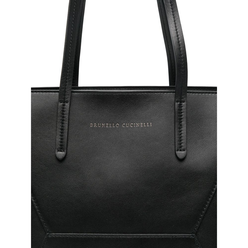 Brunello Cucinelli Brunello Cucinelli BLACK Tote Bags Size ONE SIZE - 4 Thumbnail