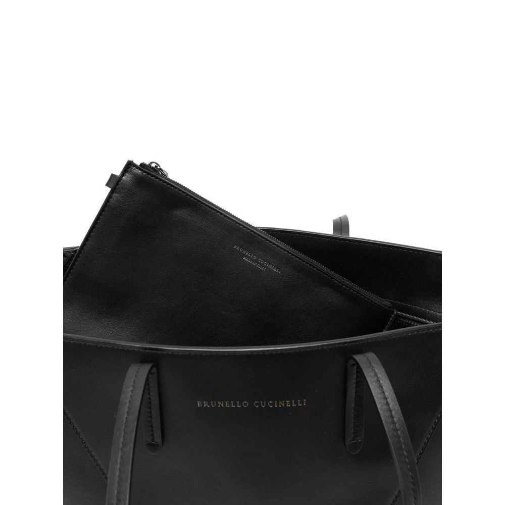 Brunello Cucinelli Brunello Cucinelli BLACK Tote Bags Size ONE SIZE - 3 Thumbnail